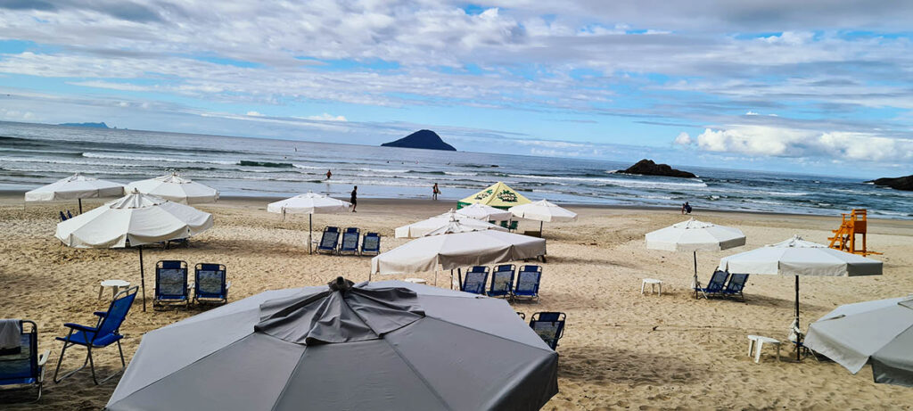 Praia de Juquehy vista do Restaurante Tamarás