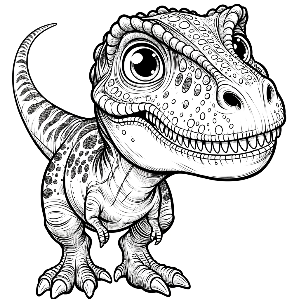 Velociraptor para colorir - desenho de dinossauro para colorir
