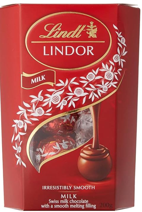 Chocolate ao Leite com Recheio Cremoso Lindor Caixa 200g Lindt - Comprar Presente para Dia das Mães