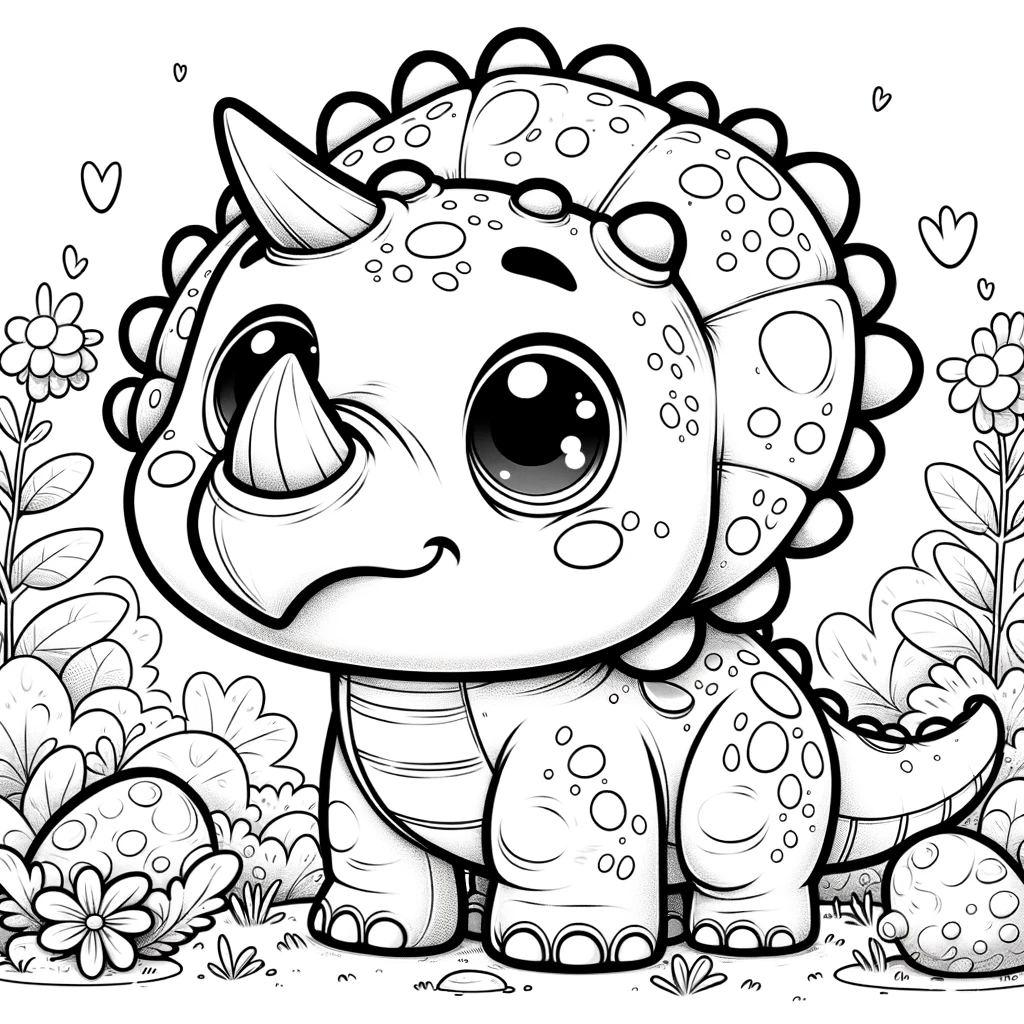 Triceratopes dinossauro para colorir do blog mãe prática