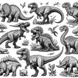 desenhos de dinossauros para colorir
